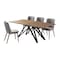 Armen Living Wade Mid-Century Walnut Wood 5 Piece Dining Set SETMNDIWDGY - alternate 1